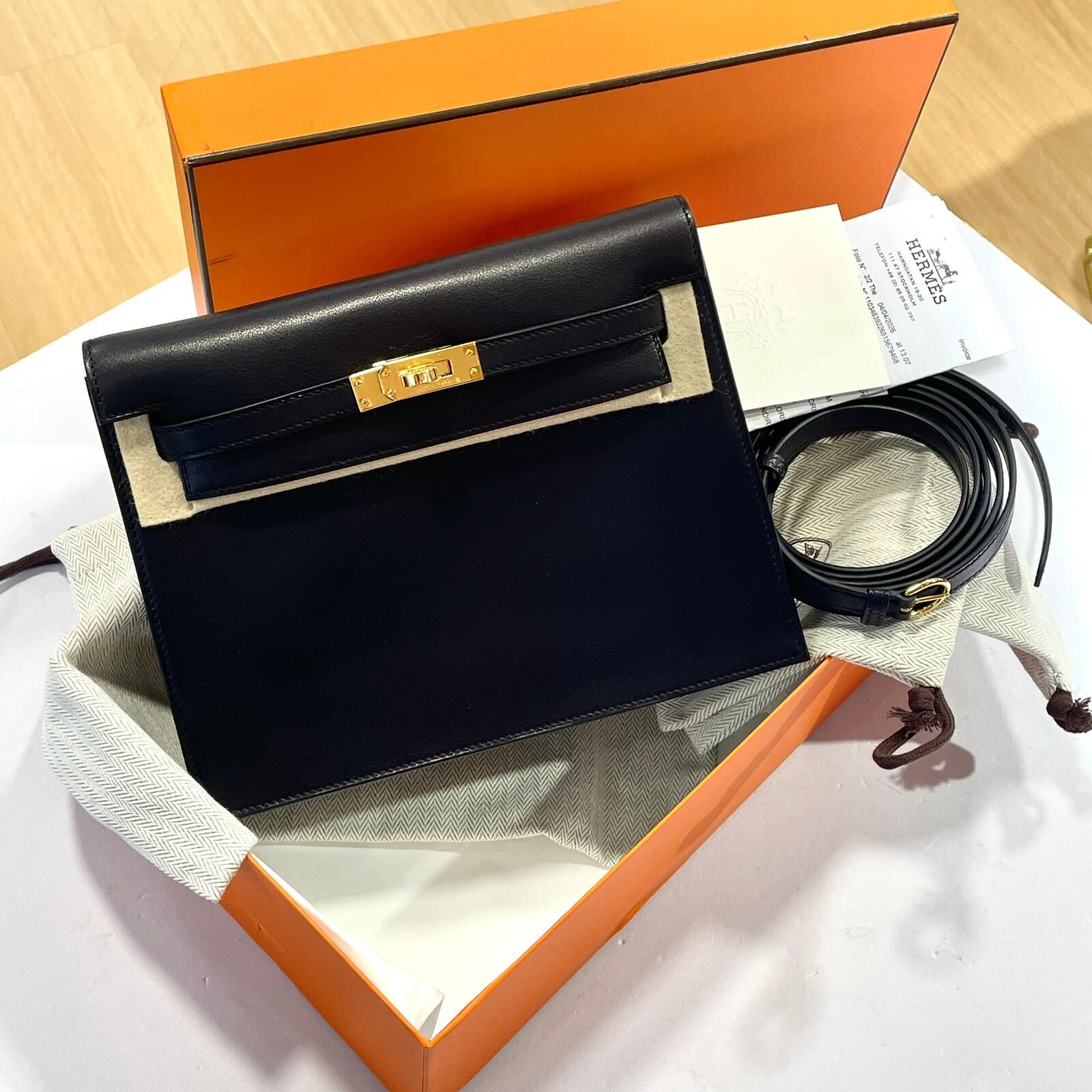 全新Hermes Kelly Danse G STAMP CC89 NOIR GHW VOLUPTO 黑色金扣 #BRAND NEW #香榭站正品