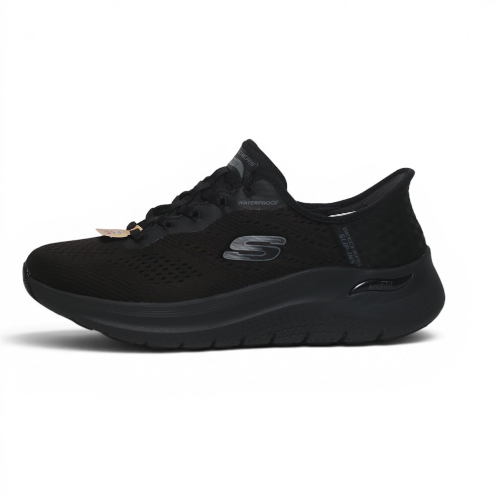 SKECHERS 休閒鞋 ARCH FIT 2 全黑 足弓 瞬穿 防水 女 150337BBK