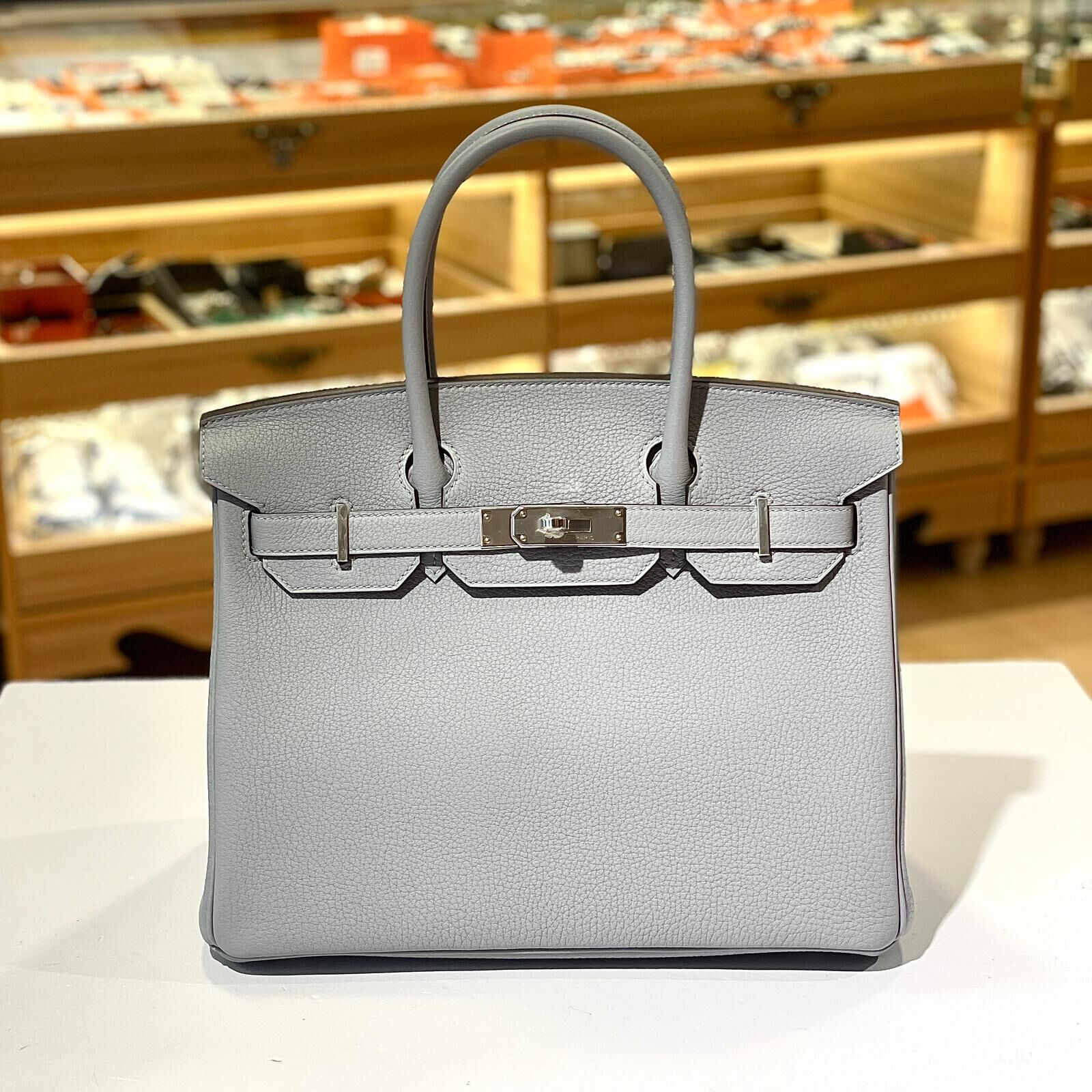 全新HERMES BIRKIN 30 K STAMP CKP0 Gris Pantin TOGO PHW 木偶灰銀扣 #B30  #BRAND NEW #香榭站正品