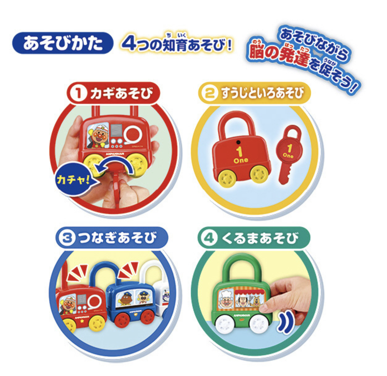 麵包超人 鎖與工作車遊戲玩具