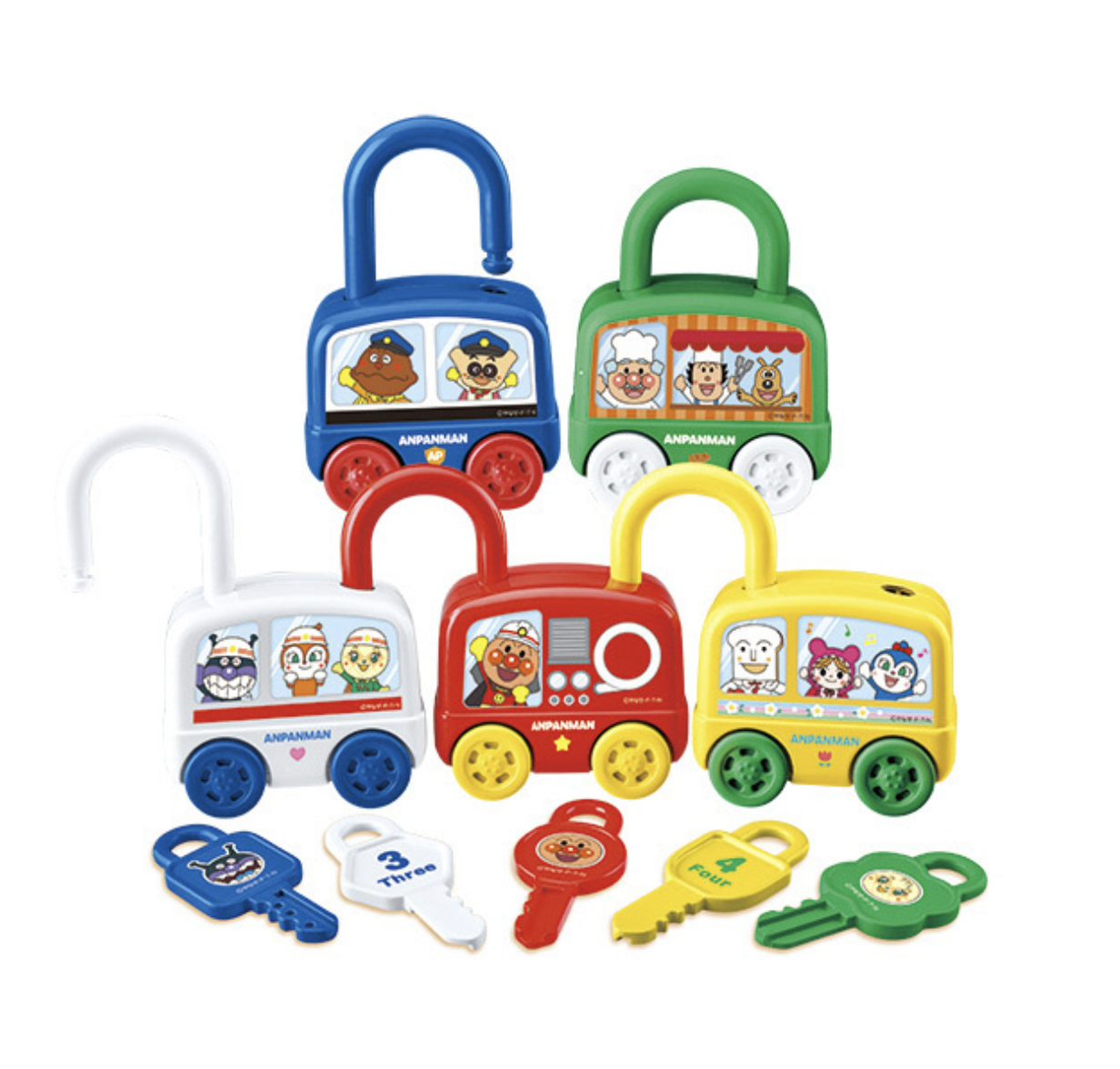 麵包超人 鎖與工作車遊戲玩具