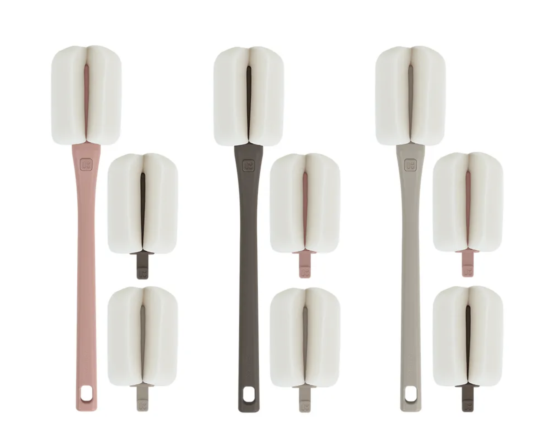 Mother-K 可替換式海綿奶瓶刷 附2個替換頭