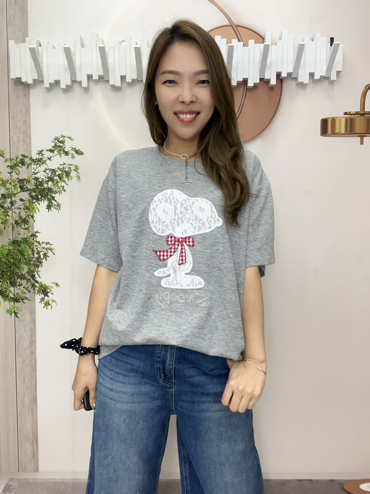 Ma牌子lace 公仔圖案top~160W