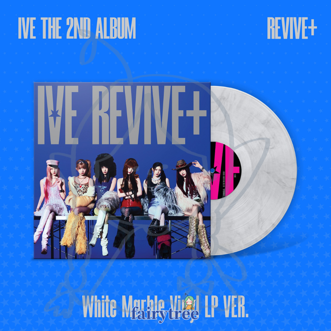 IVE ' REVIVE+ ' 正規二輯 White Marble Vinyl LP 黑膠唱片