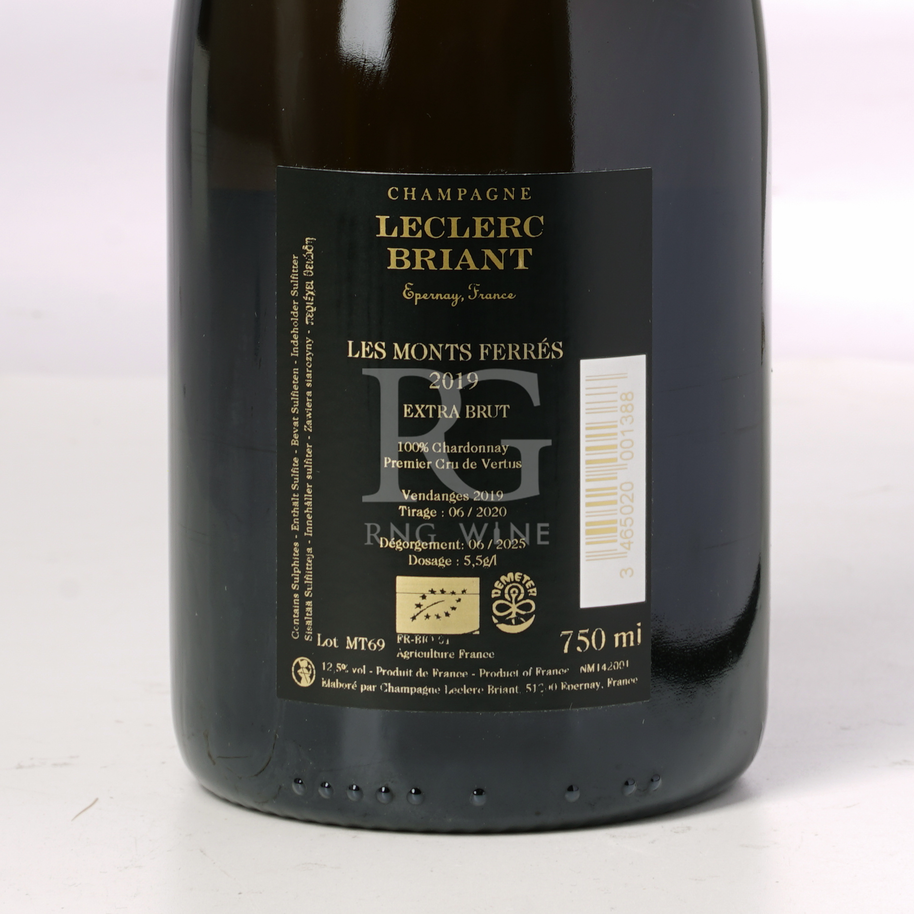 Leclerc Briant Les Monts Ferres Brut Zero 2019 (RP94)