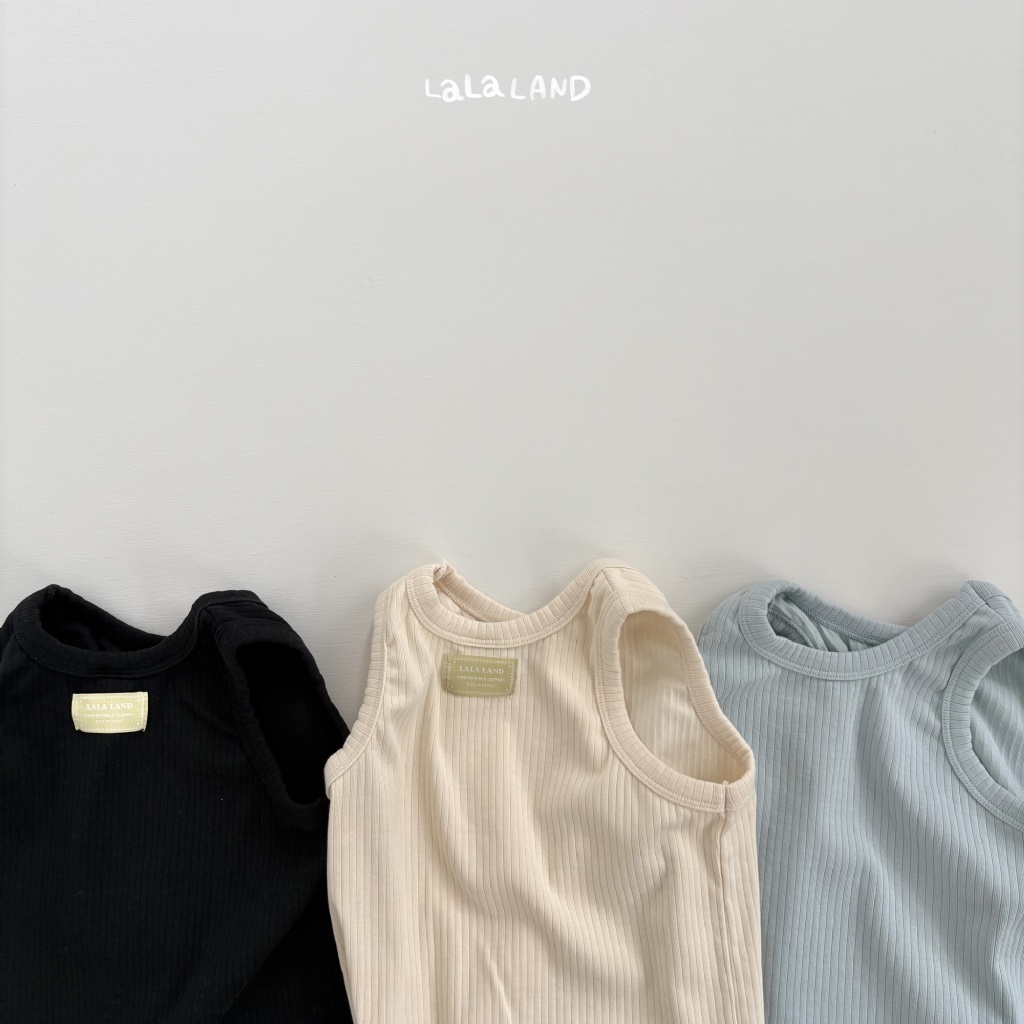 韓國🇰🇷LALA LAND 小標羅紋背心(XS-XL)