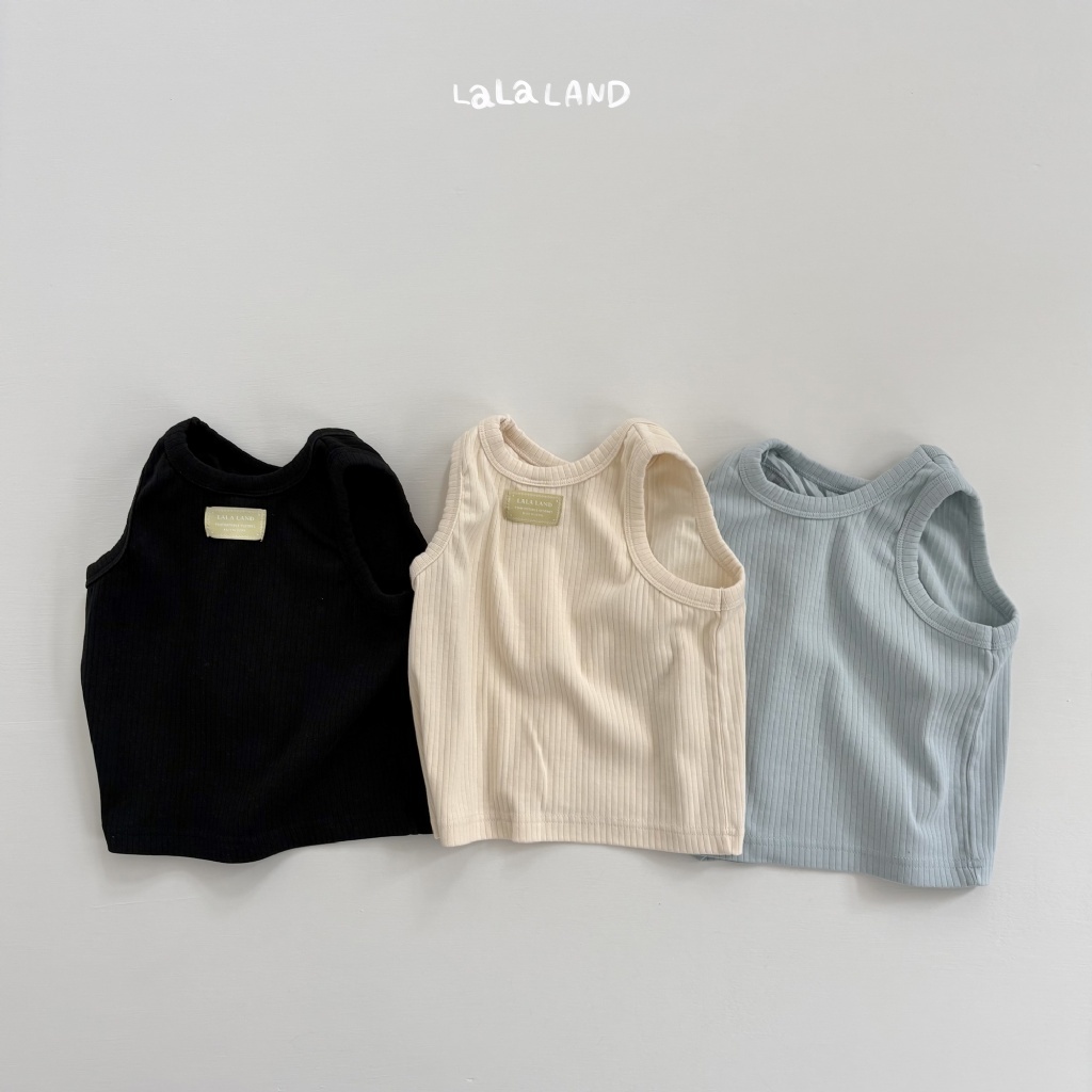 韓國🇰🇷LALA LAND 小標羅紋背心(XS-XL)