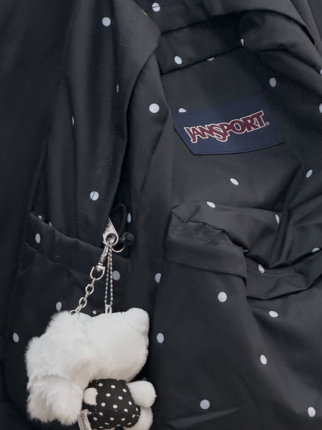 【預購】韓國代購 JanSport 經典 雙肩包 Superbreak Polka Dot Black 黑白波點 後背包