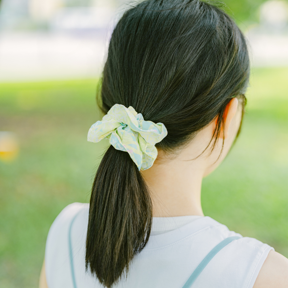 Flower-like Hair Scrunchie/Native Trees/Chinese Fringe Tree