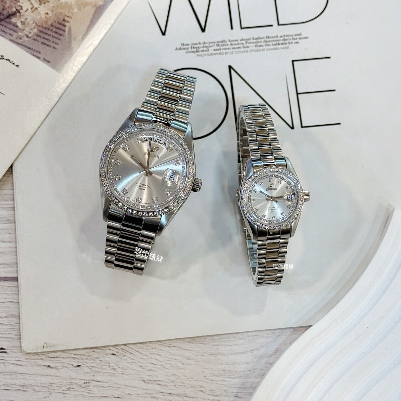 【ENICAR英納格】自動系列恆動晶鑽機械腕錶3169/50/39AI(38mm) / 778/50/39AI(24mm) 現代鐘錶