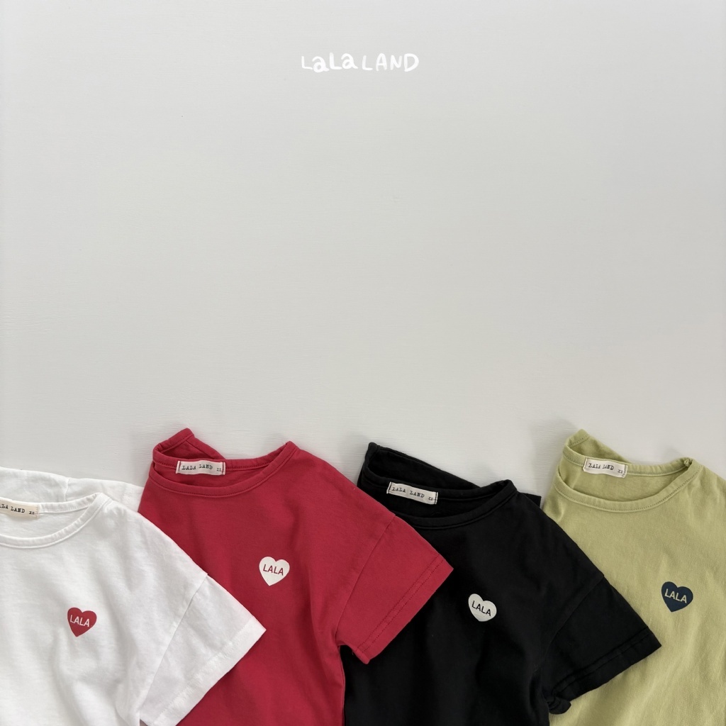韓國🇰🇷LALA LAND 愛心LA短袖Ｔ恤(XS-XL)