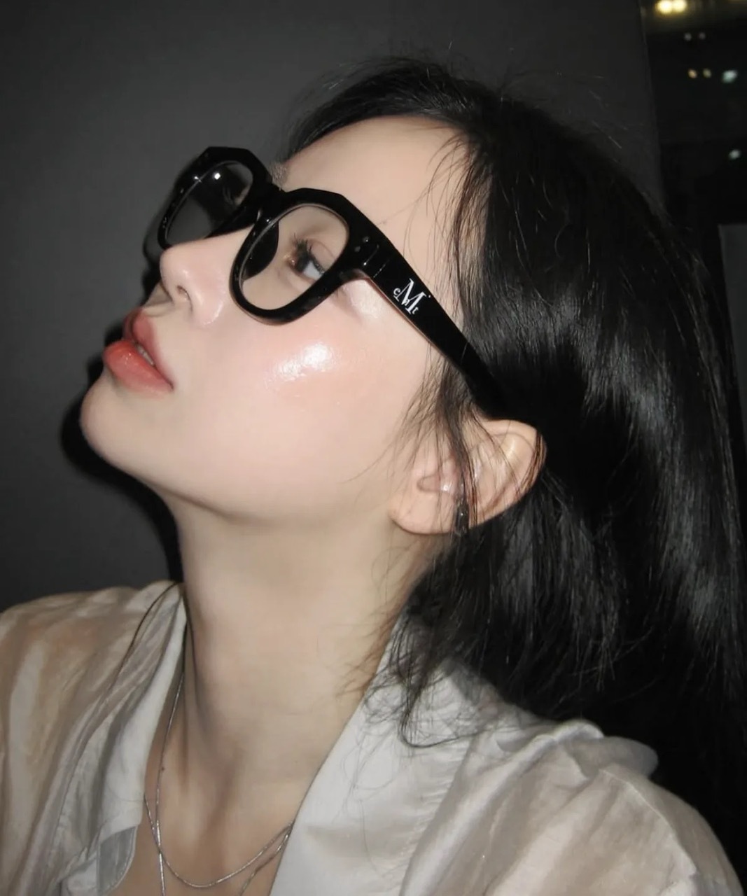 韓國限定🇰🇷 MUCENT SIGNATURE LOGO POINT GLASSES 經典標誌 造型眼鏡 透明 無度數 / 預購