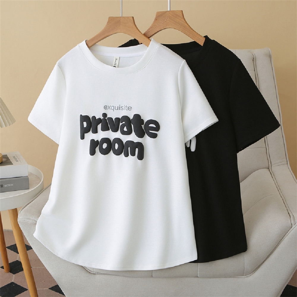 【ASister 小姊姊】AS2422#女裝｜上衣☆Plus+中大尺碼*Private room*T恤(2色 XL-4XL)