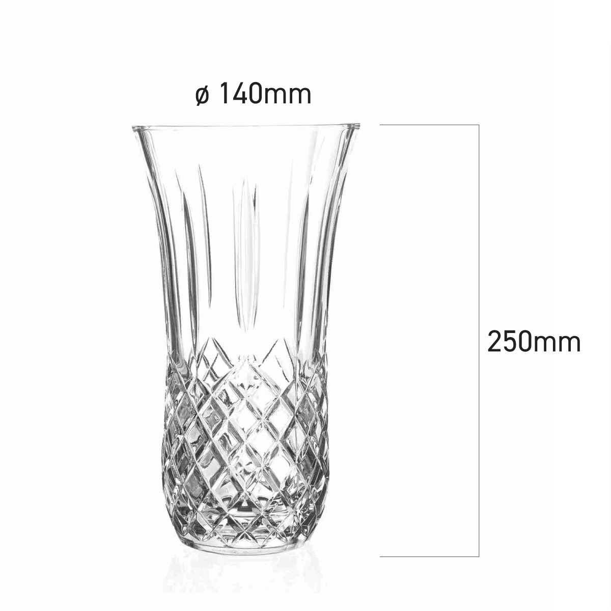ROYAL CRYSTAL ROCK- Opera Vase 250 / 300