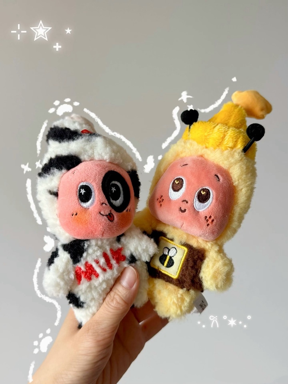 【預購】POPMART 泡泡瑪特 歡迎來到月球表面系列 星星人 毛絨吊飾 掛件 牛奶 蜜蜂