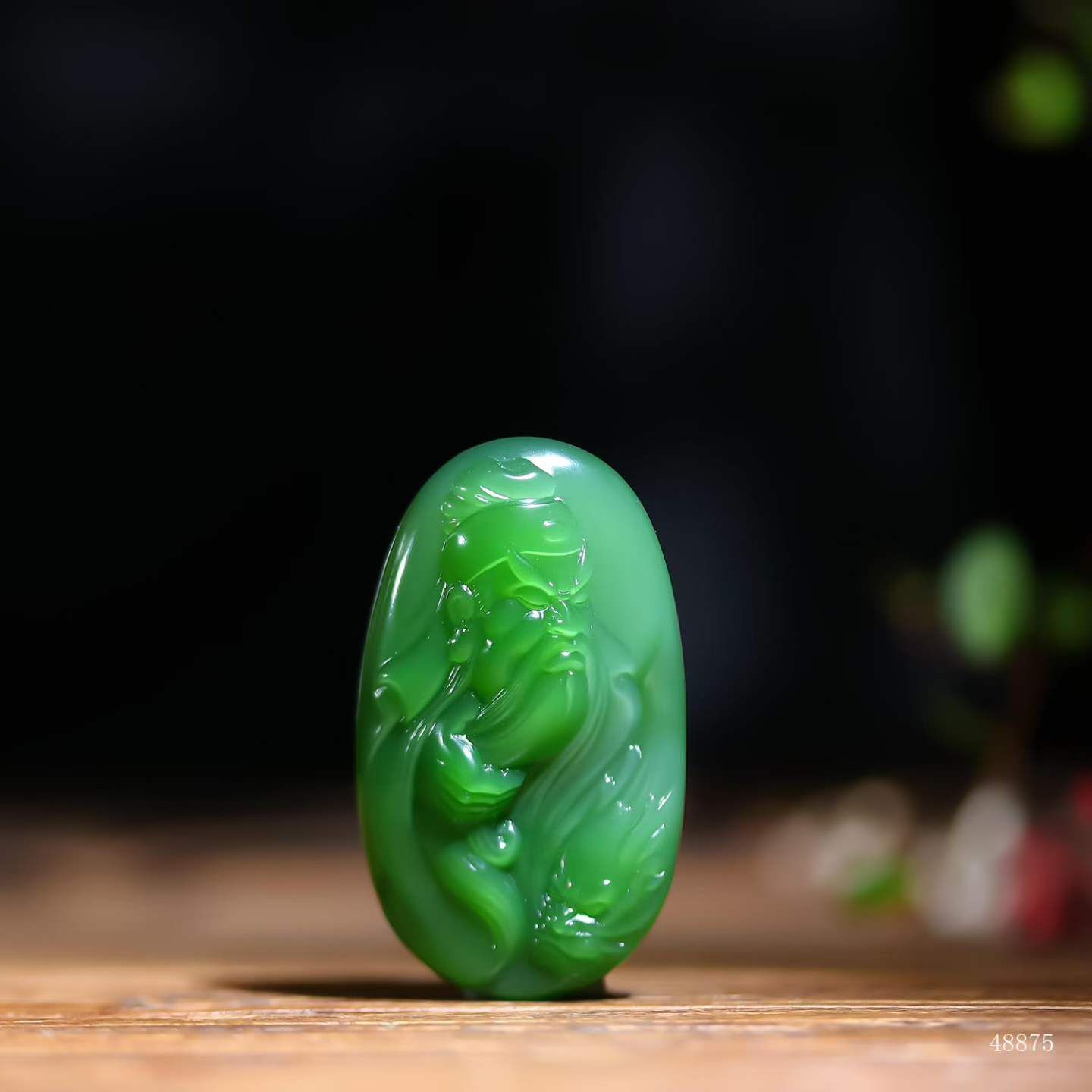 和田玉關聖·忠義凌霄,天然和田玉軟玉