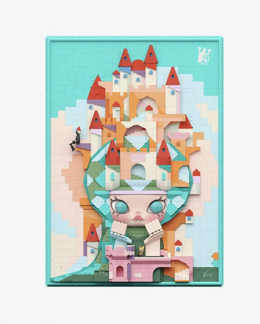 🎏預訂🎏MOLLY Lost Triceratops BuildingBlock Art