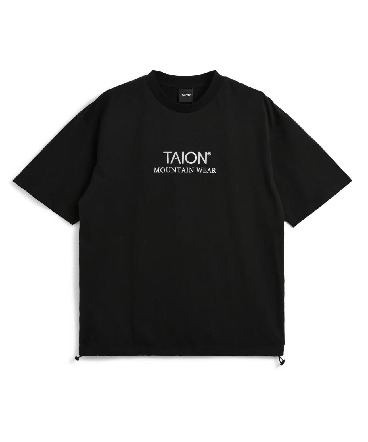 TAION MOUNTAIN ONE POINT T-SHIRT TAION-TS01MT BLACK