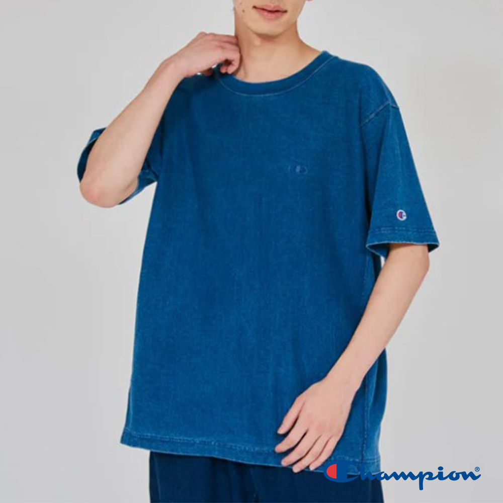 男款-Reverse Weave寬版短袖TEE-靛藍色(C3-D301-330)