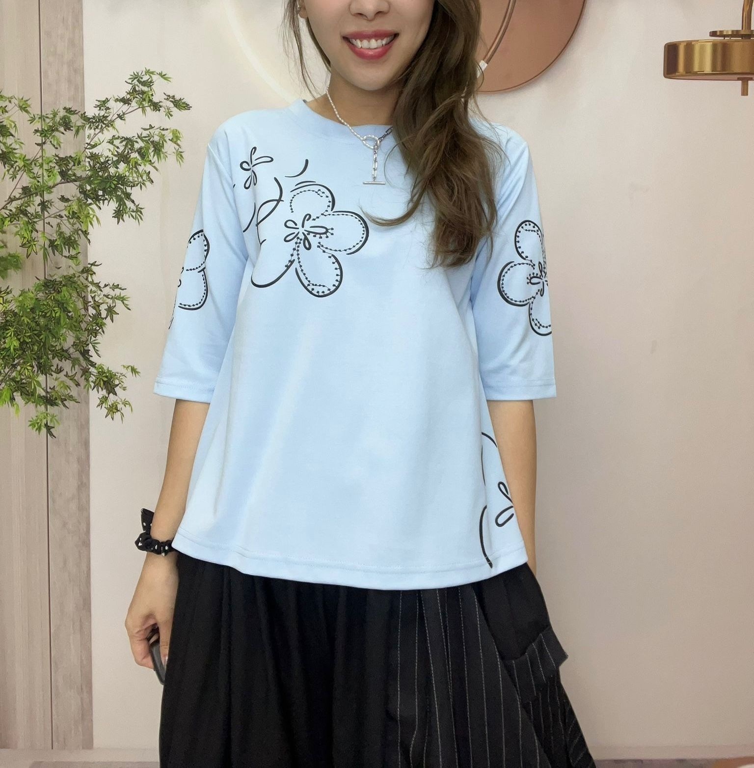 Ma牌子花圖案top ～160A