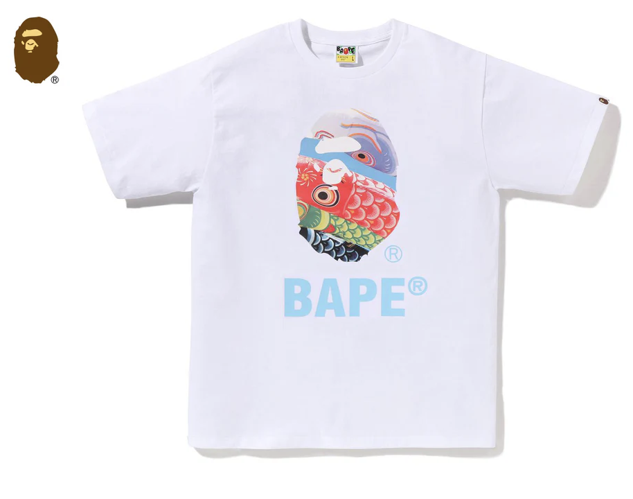 【BAPE男生】0425 發售 CARP STREAMER PHOTO APE HEAD TEE