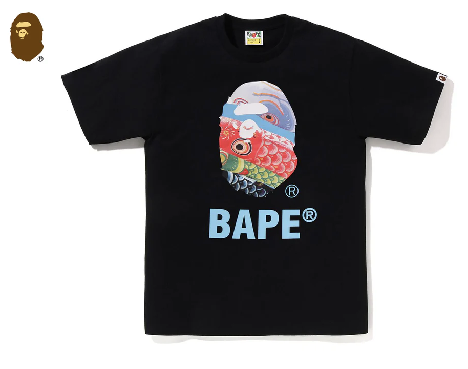 【BAPE男生】0425 發售 CARP STREAMER PHOTO APE HEAD TEE