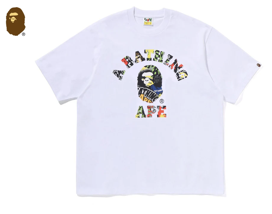 【BAPE男生】0425 發售 寬鬆版型 MULTI LOGO COLLEGE RELAXED FIT TEE