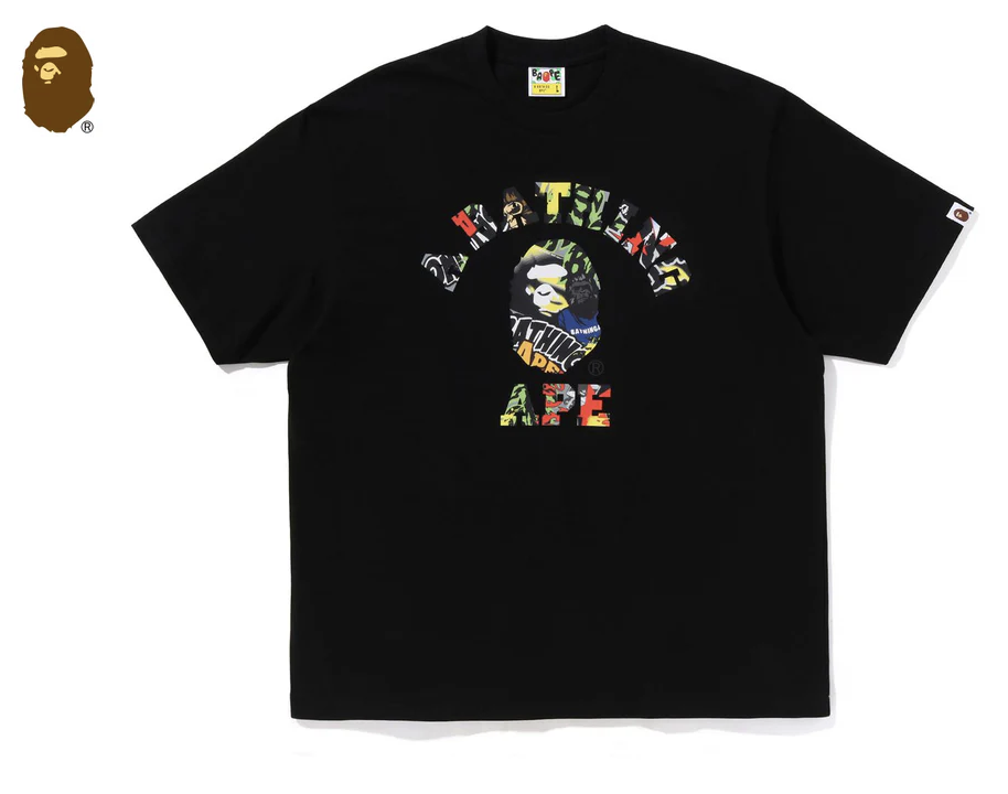 【BAPE男生】0425 發售 寬鬆版型 MULTI LOGO COLLEGE RELAXED FIT TEE