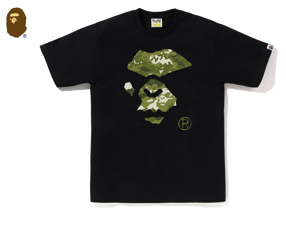 【BAPE男生】0425 發售MULTI PIXEL CAMO MAD APE FACE TEE
