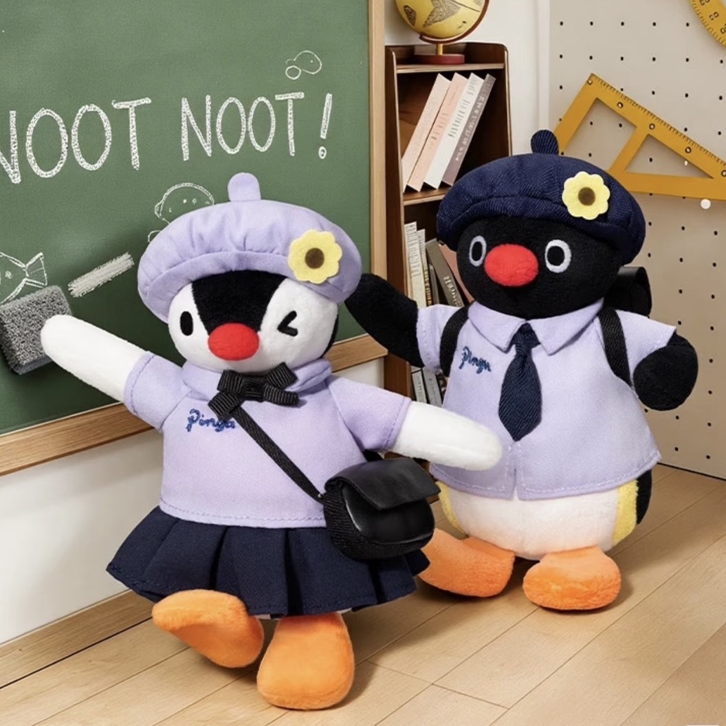 PINGU 企鵝家族 校服系列 玩偶吊飾