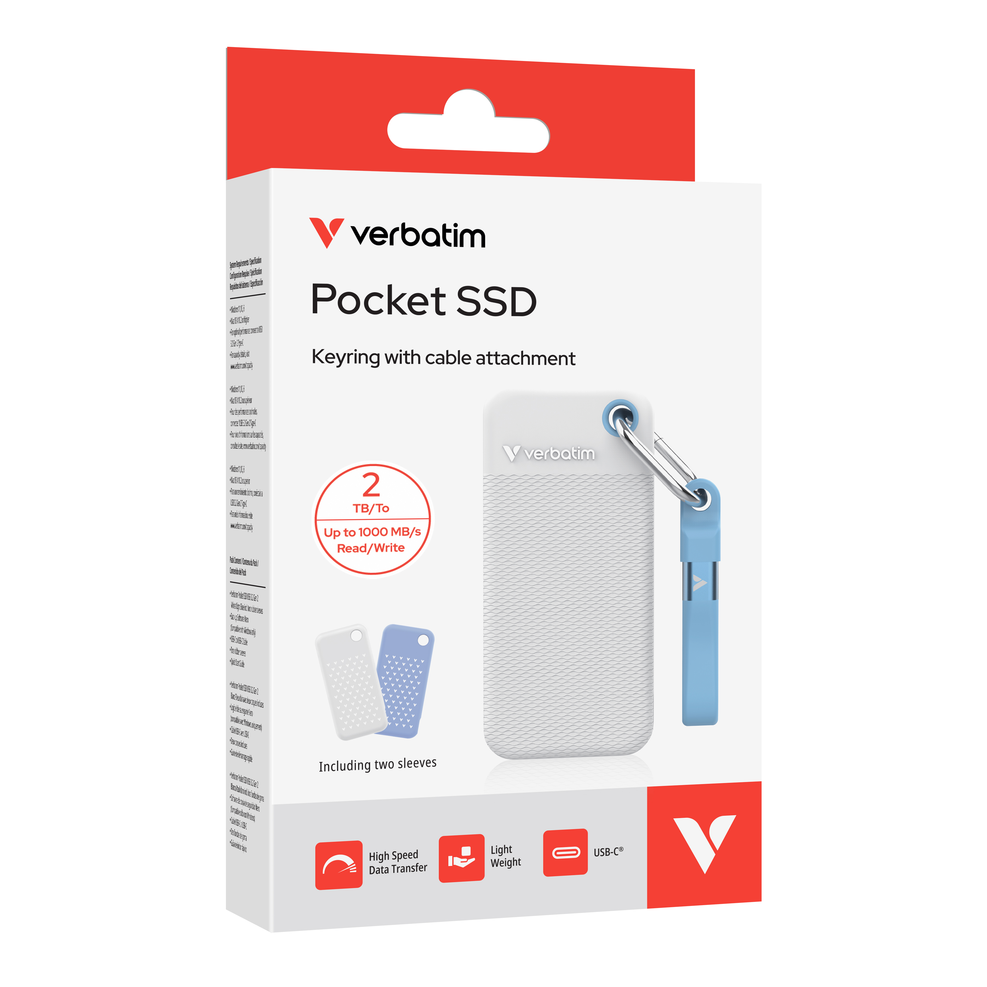 Pocket SSD (附USB-C線和橡膠套)