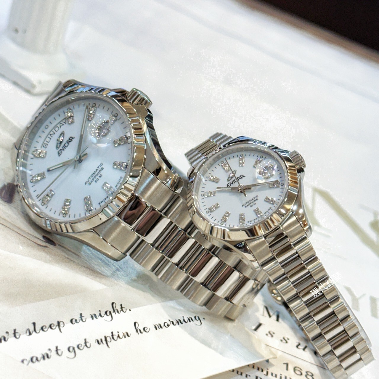 【ENICAR英納格】自動系列輕奢機械腕錶3169.50.330(38mm) / 780/50/330AA(28mm) 現代鐘錶