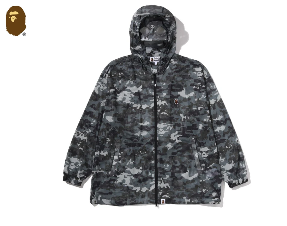 【BAPE男生】0425 發售 MULTI PIXEL CAMO MESH HOODIE JACKET