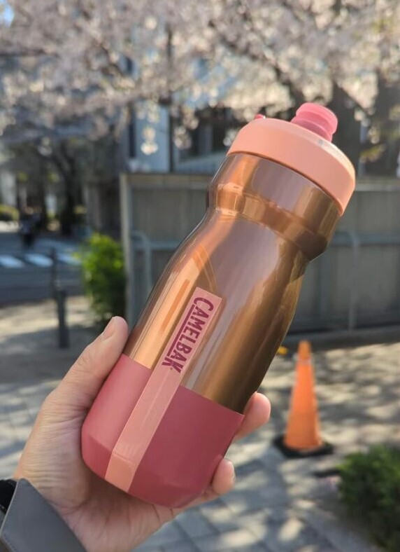 【CamelBak】530ml Podium 競速真空保冰單車水瓶-競速粉