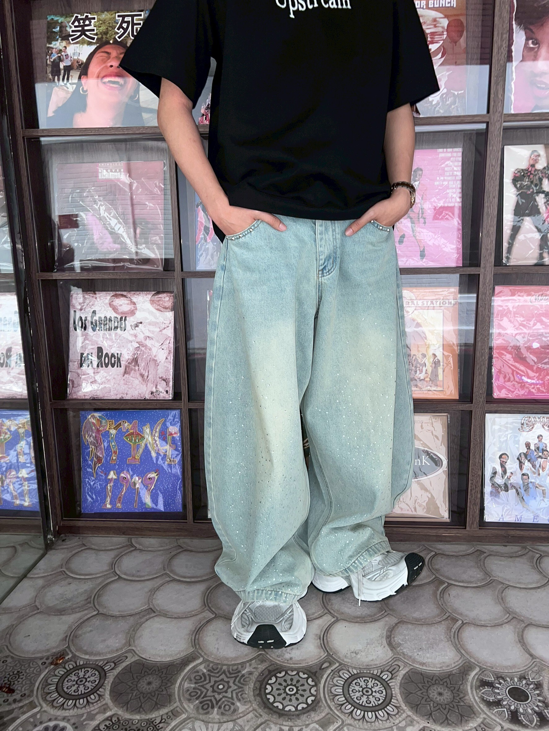 滿鑽彎刀褲
