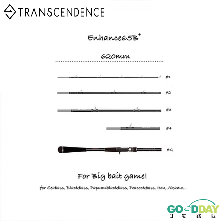 TRANSCENDENCE ENHANCE 65B+ (25) 可變節旅竿、怪物竿