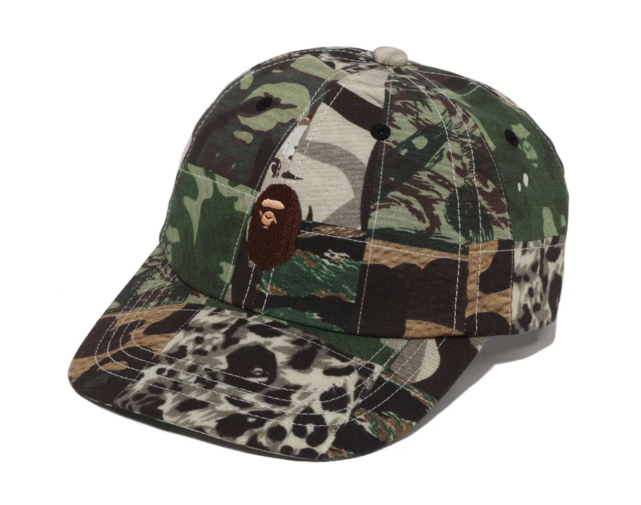 【BAPE配件】0425 發售CAMO PATCHWORK PANEL CAP