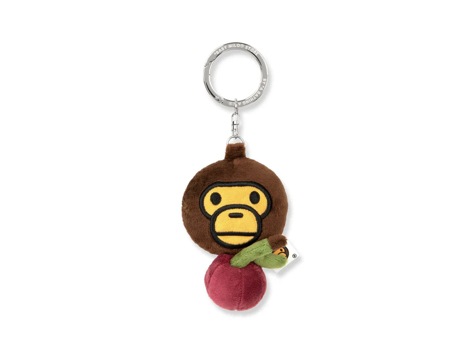 【BAPE配件】0425 發售 捲尺鑰匙圈BABY MILO CHERRY PLUSH DOLL TAPE MEASURE KEYCHAIN