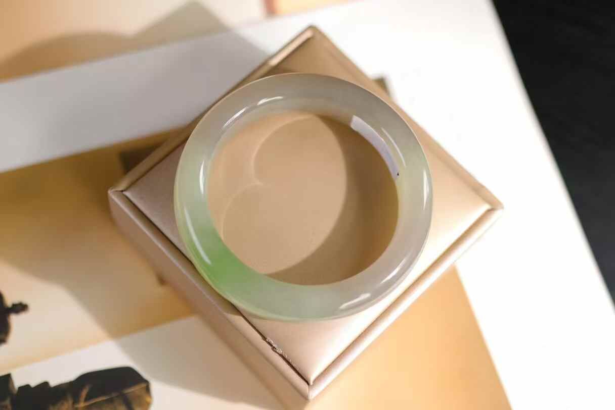 417712 58mm和田玉翠紫白三色手鐲 (56-58)