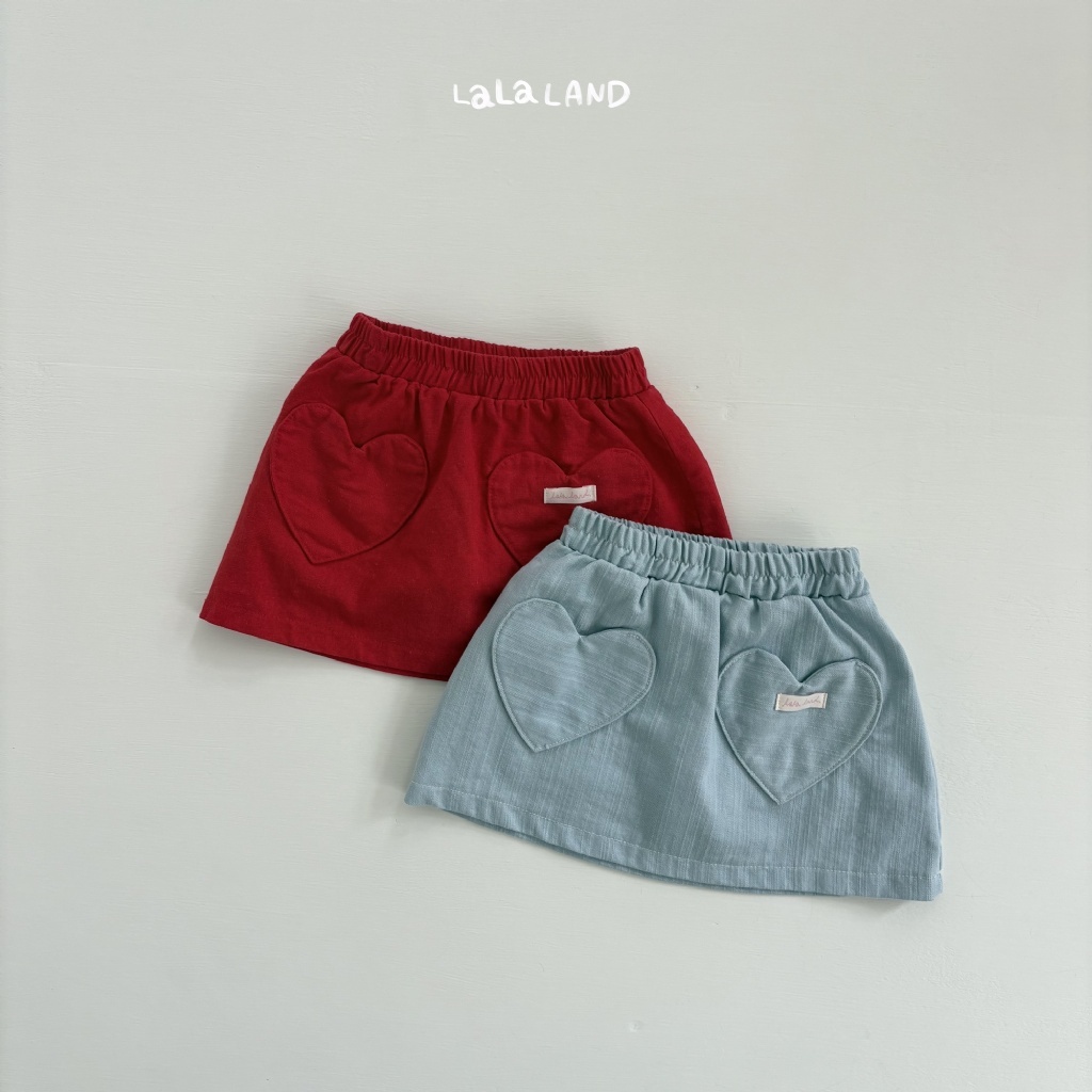 韓國🇰🇷LALA LAND 愛心口袋褲裙(XS-XL)