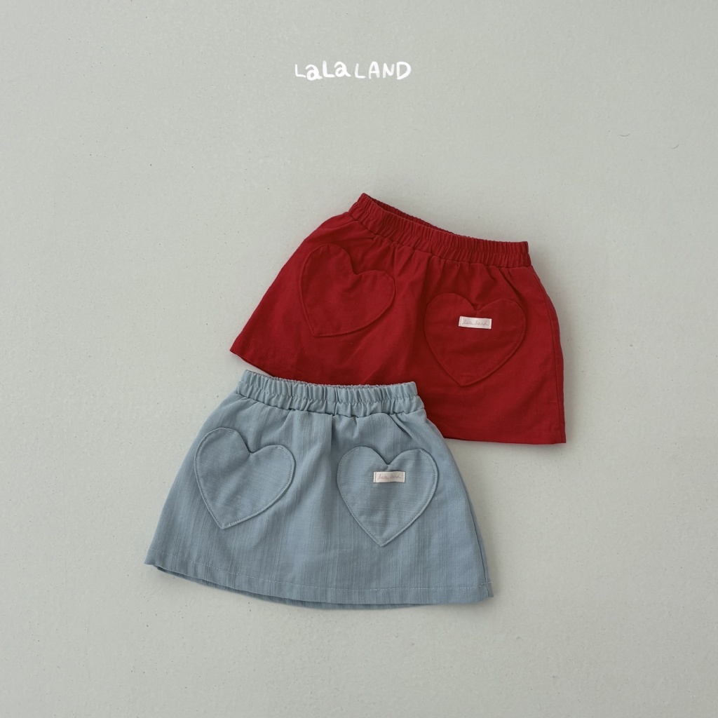 韓國🇰🇷LALA LAND 愛心口袋褲裙(XS-XL)