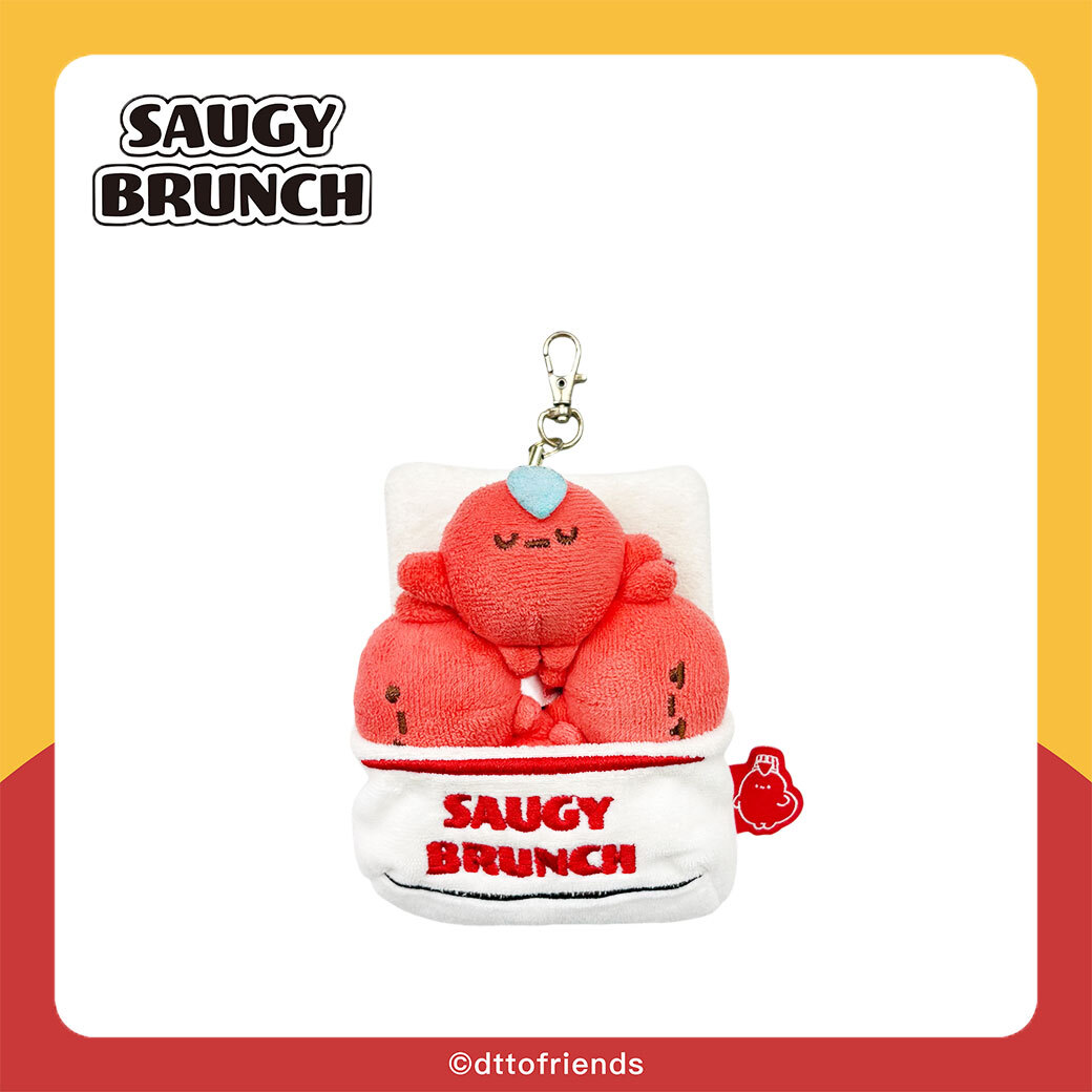 dtto friends-saugy brunch系列-絨毛卡套-小肉豆