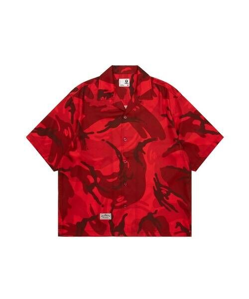 【AAPE 】0424發售 AAPE MAIN SHORT SLEEVE SHIRT(camouflage)