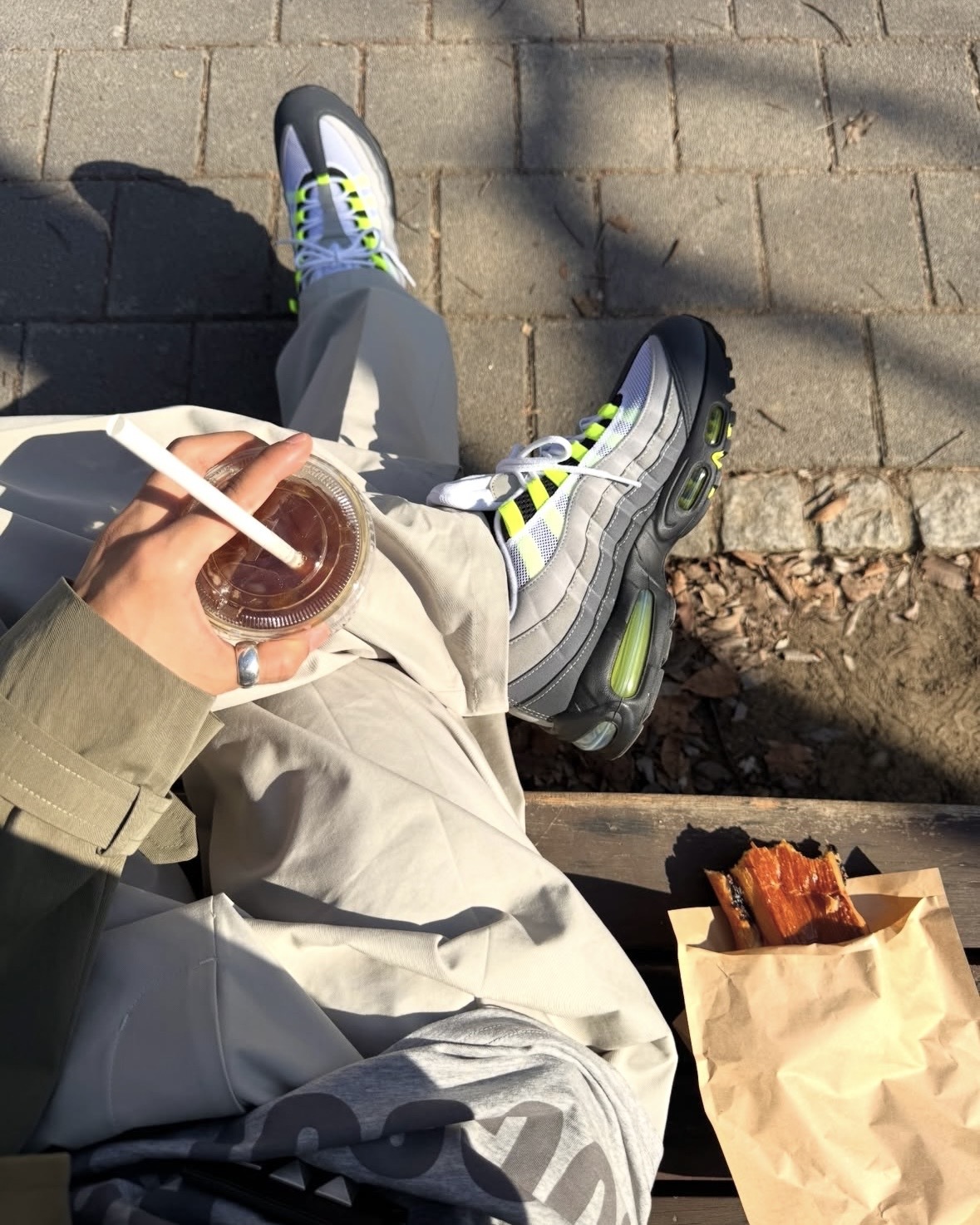 【CORTIS嚴成玹同款】Nike Air Max 95 OG Neon 氣墊 螢光灰綠