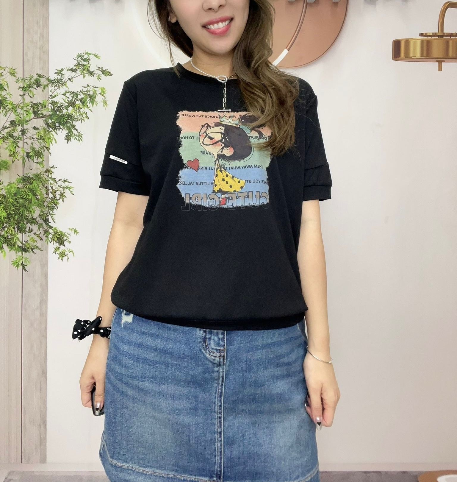 Ma牌子四眼少女圖案top ～160S