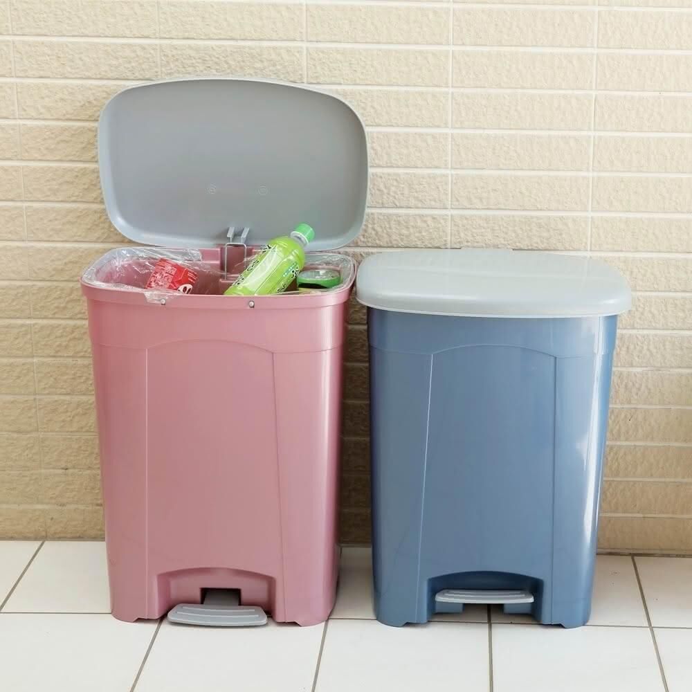 SO040現代垃圾桶(特大)40L｜大容量垃圾桶 40L垃圾桶 掀蓋垃圾桶 家用垃圾桶 廚房垃圾桶 【輕鬆購五金百貨】