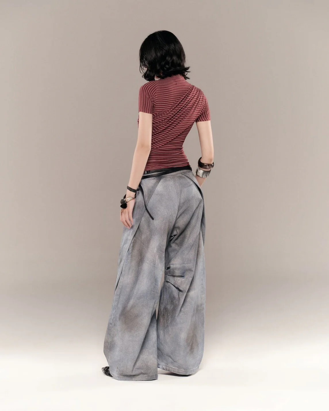 BUNNYHILL ARCHER PANTS VER JEAN 水洗灰 牛仔 長褲