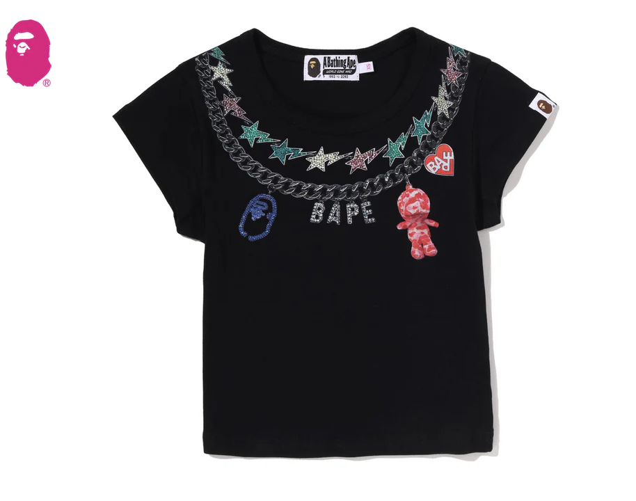 【BAPE女生】0425 發售FAKE PRINT CROPPED TEE