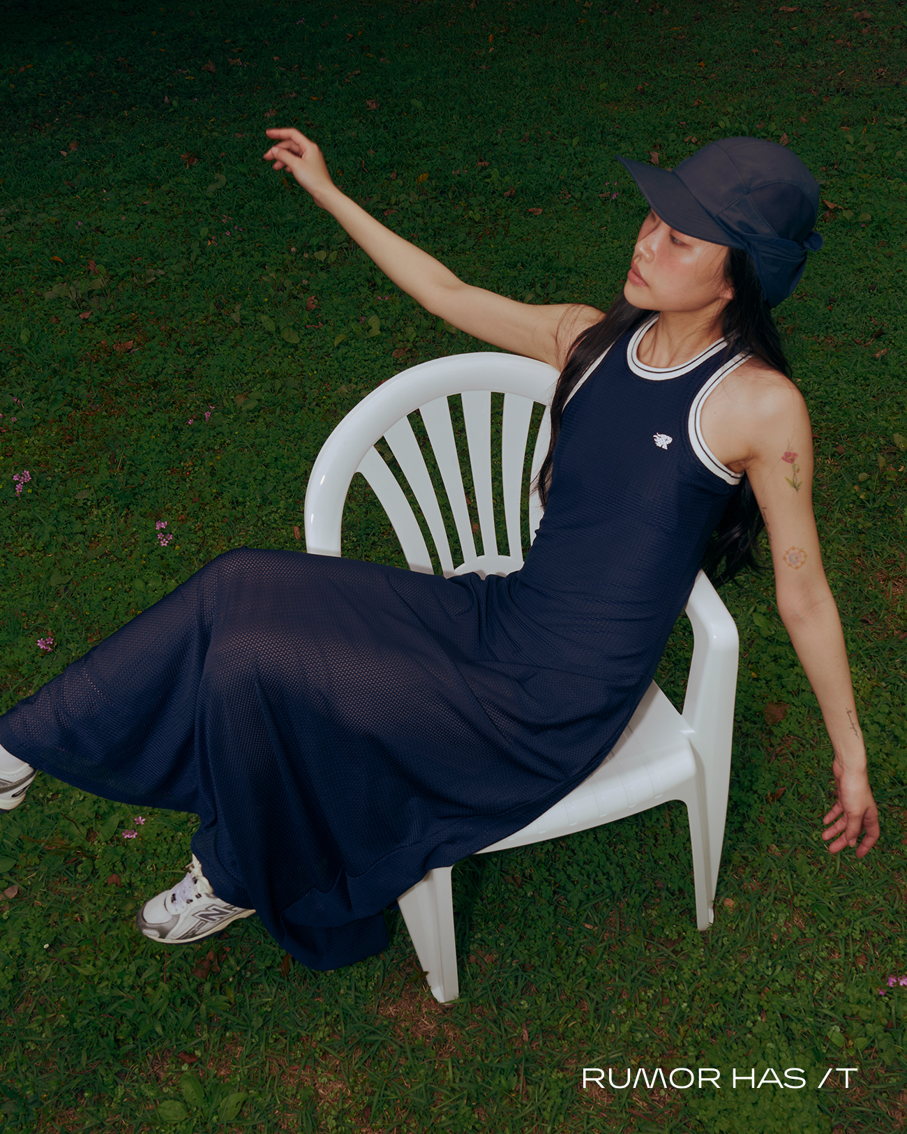 RHI Off Court Flow Mesh Dress