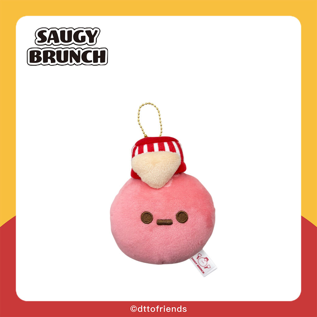 dtto friends-saugy brunch系列-絨毛飲料提袋-Saugy